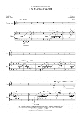 page one of The Moon's Funeral (for baritone) (Piano & Vocal)