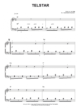 page one of Telstar (Piano Solo)