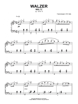 page one of Waltz Op. 18, No. 6 (Piano Solo)