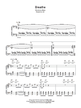page one of Breathe (Piano, Vocal & Guitar Chords)