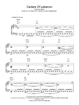 page one of Cedars Of Lebanon (Piano, Vocal & Guitar Chords)