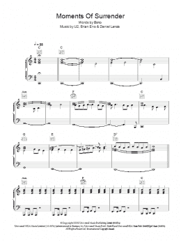 page one of Moment Of Surrender (Piano, Vocal & Guitar Chords)