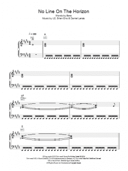 page one of No Line On The Horizon (Piano, Vocal & Guitar Chords)