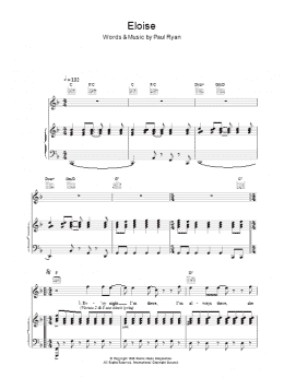 page one of Eloise (Piano, Vocal & Guitar Chords)