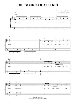 page one of The Sound Of Silence (Easy Piano)