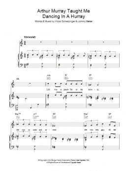 page one of Arthur Murray Taught Me Dancing In A Hurry (Piano, Vocal & Guitar Chords)