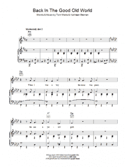page one of Back In The Good Old World (Piano, Vocal & Guitar Chords)