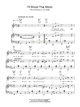 page one of I'll Shoot The Moon (Piano, Vocal & Guitar Chords)