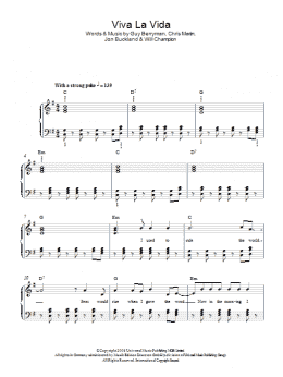 page one of Viva La Vida (Easy Piano)