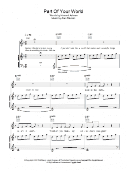 page one of Part Of Your World (from The Little Mermaid) (Piano, Vocal & Guitar Chords)