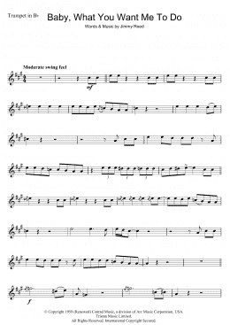 page one of Baby, What You Want Me To Do (Trumpet Solo)