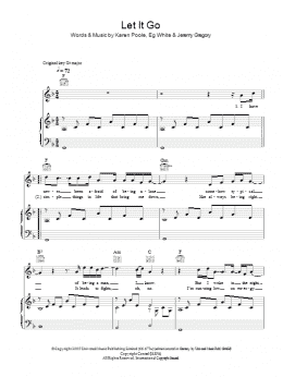 page one of Let It Go (Piano, Vocal & Guitar Chords)