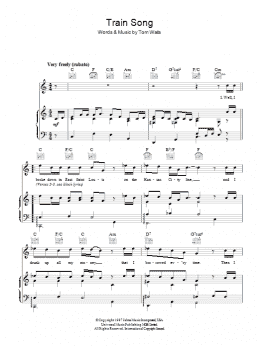 page one of Train Song (Piano, Vocal & Guitar Chords)