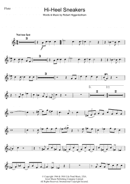 page one of Hi-Heel Sneakers (Flute Solo)