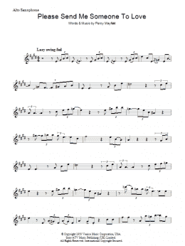 page one of Please Send Me Someone To Love (Lead Sheet / Fake Book)