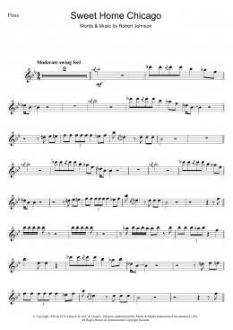 page one of Sweet Home Chicago (Flute Solo)