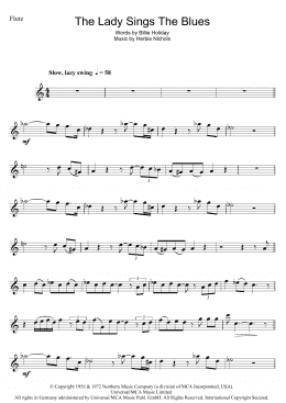 page one of The Lady Sings The Blues (Flute Solo)