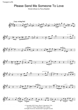 page one of Please Send Me Someone To Love (Trumpet Solo)