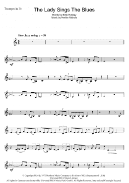 page one of The Lady Sings The Blues (Trumpet Solo)