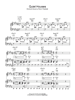 page one of Quiet Houses (Piano, Vocal & Guitar Chords)