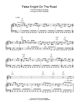 page one of False Knight On The Road (Piano, Vocal & Guitar Chords)