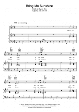 page one of Bring Me Sunshine (Piano, Vocal & Guitar Chords (Right-Hand Melody))
