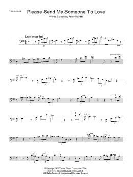 page one of Please Send Me Someone To Love (Trombone Solo)
