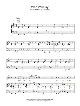 page one of Who Will Buy (from Oliver!) (Piano, Vocal & Guitar Chords)