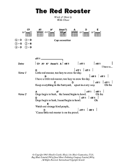 page one of Little Red Rooster (Guitar Chords/Lyrics)