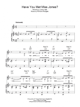 page one of Have You Met Miss Jones? (Piano, Vocal & Guitar Chords)