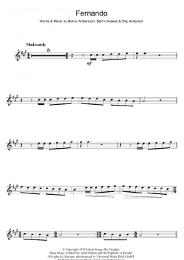 page one of Fernando (Clarinet Solo)