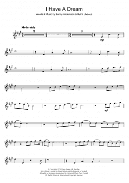 page one of I Have A Dream (Trumpet Solo)