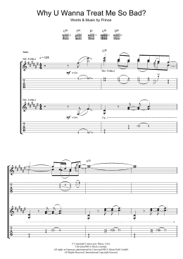 page one of Why You Wanna Treat Me So Bad? (Guitar Tab)