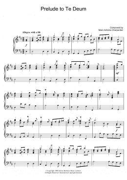 page one of Prelude (from Te Deum) (Piano Solo)
