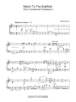 page one of March To The Scaffold (from Symphonie Fantastique) (Piano Solo)