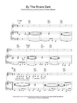 page one of By The Rivers Dark (Piano, Vocal & Guitar Chords)