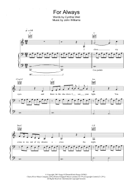 page one of For Always (Piano, Vocal & Guitar Chords)