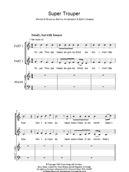page one of Super Trouper (arr. Rick Hein) (2-Part Choir)