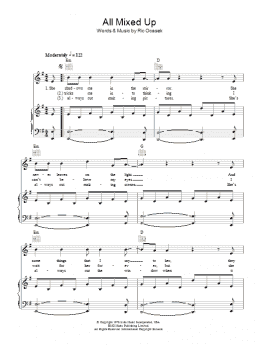 page one of All Mixed Up (Piano, Vocal & Guitar Chords)