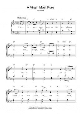 page one of A Virgin Most Pure (Piano & Vocal)