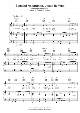 page one of Blessed Assurance, Jesus Is Mine (Piano, Vocal & Guitar Chords)