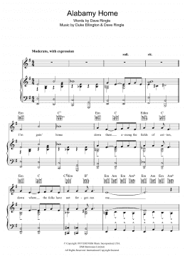 page one of Alabamy Home (Piano, Vocal & Guitar Chords)