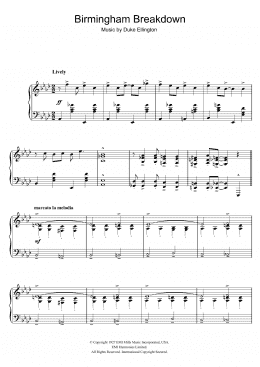 page one of Birmingham Breakdown (Piano Solo)