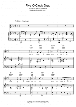 page one of Five O'Clock Drag (Piano, Vocal & Guitar Chords)