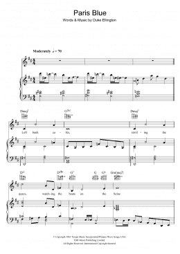 page one of Paris Blues (Piano, Vocal & Guitar Chords)