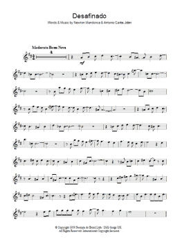 page one of Desafinado (Slightly Out Of Tune) (Lead Sheet / Fake Book)