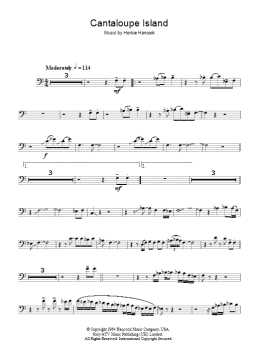 page one of Cantaloupe Island (Trombone Solo)