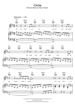 page one of Circles (Piano, Vocal & Guitar Chords)