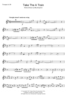 page one of Take The 'A' Train (Trumpet Solo)