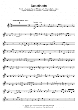 page one of Desafinado (Slightly Out Of Tune) (Trumpet Solo)